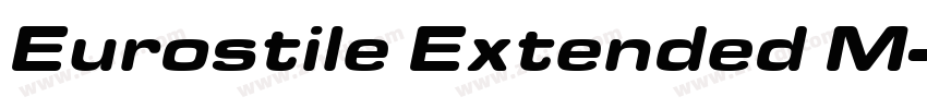 Eurostile Extended M字体转换